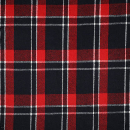 Flanelle - rouge et noir 260 g/m²