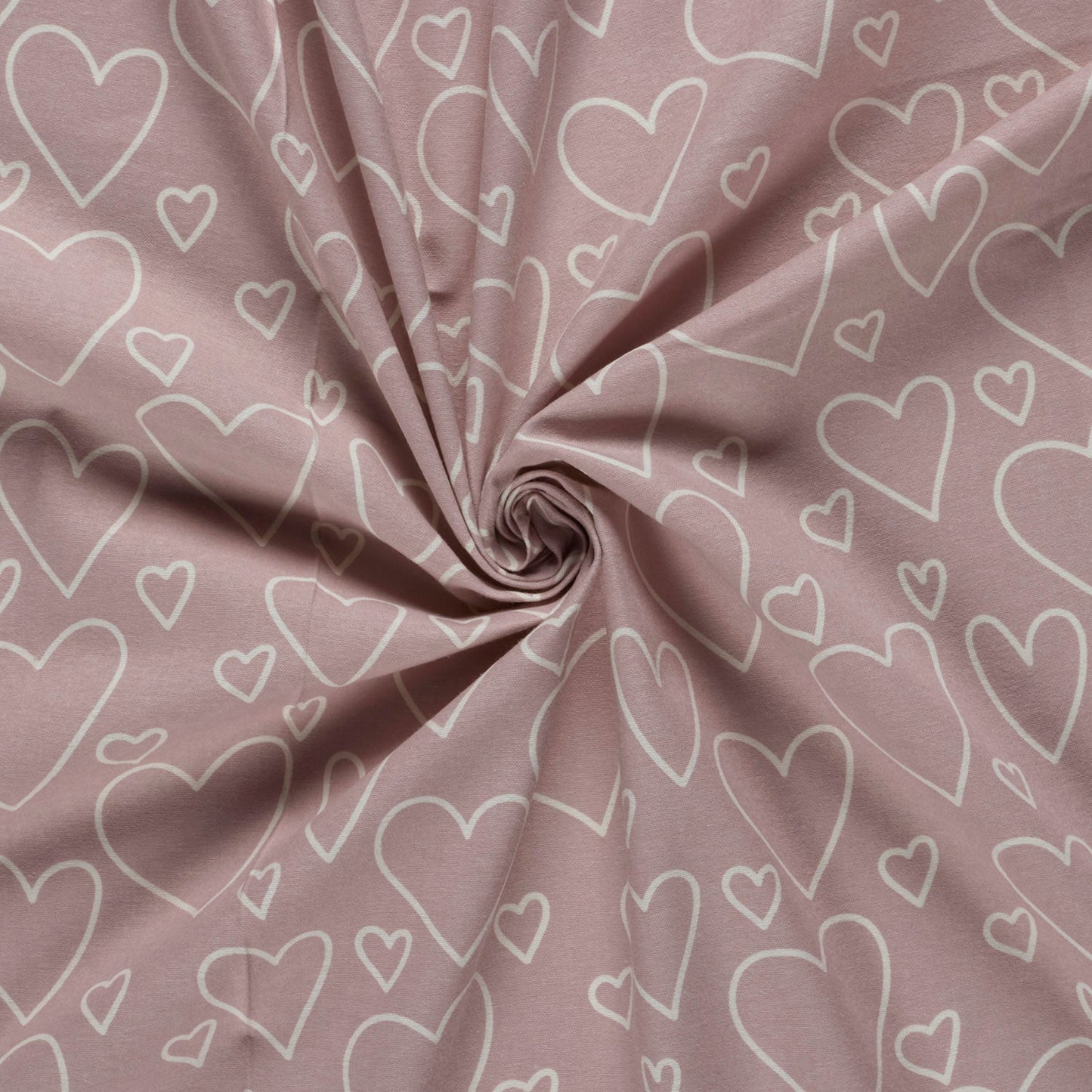 Image avec flanelle - cœurs 165 g/m² – disponible chez Šarlotes audumi