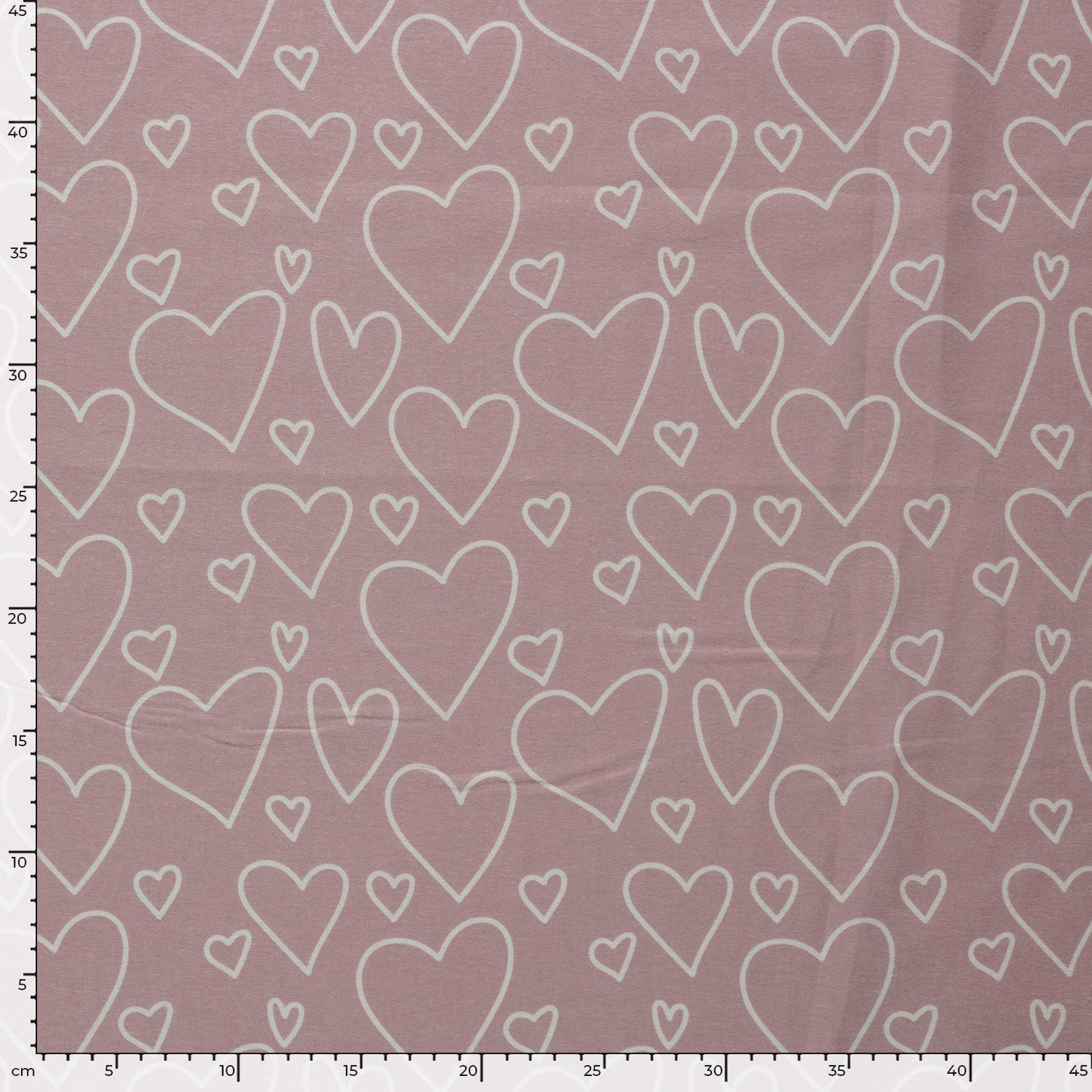 Image de flanelle - cœurs 165 g/m² – disponible chez Šarlotes audumi