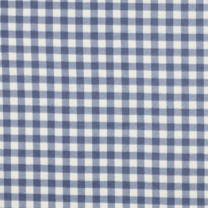 Attēls ar Flanelis - zils rūtains 165 g/m² – pieejams Šarlotes audumi