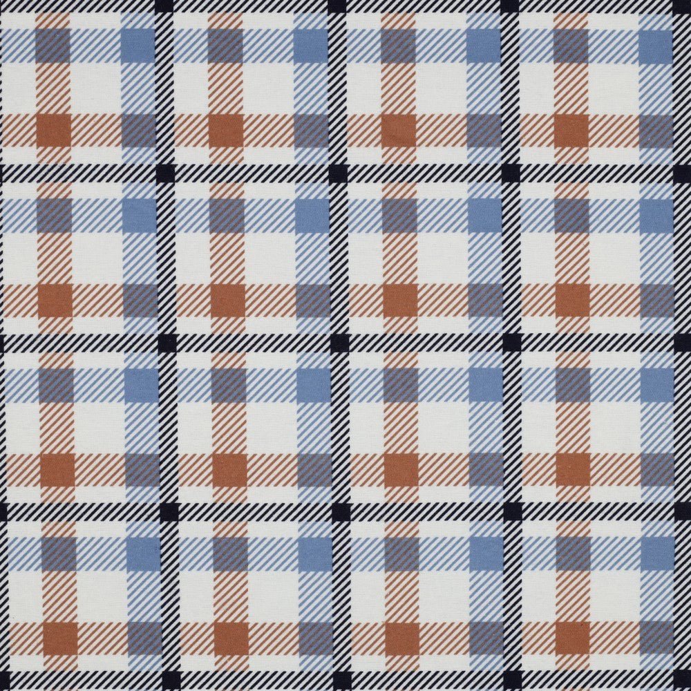 Flanelle - bleue à carreaux 165 g/m²