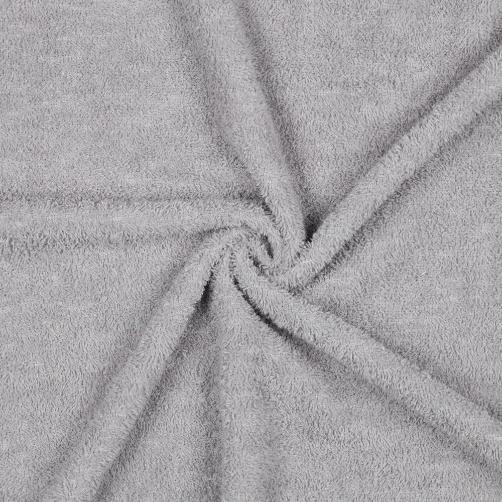 Image de tissu éponge gris clair 340 g/m² – disponible chez Šarlotes audumi