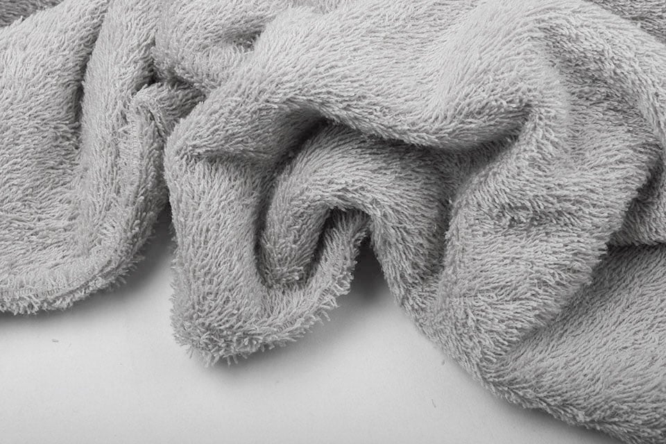 Tissu éponge - gris clair 350 g/m²