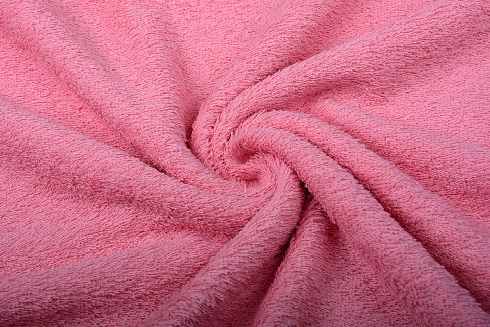 Tissu éponge rose vif 350 g/m²