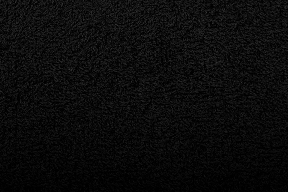 Tissu éponge noir 350 g/m²