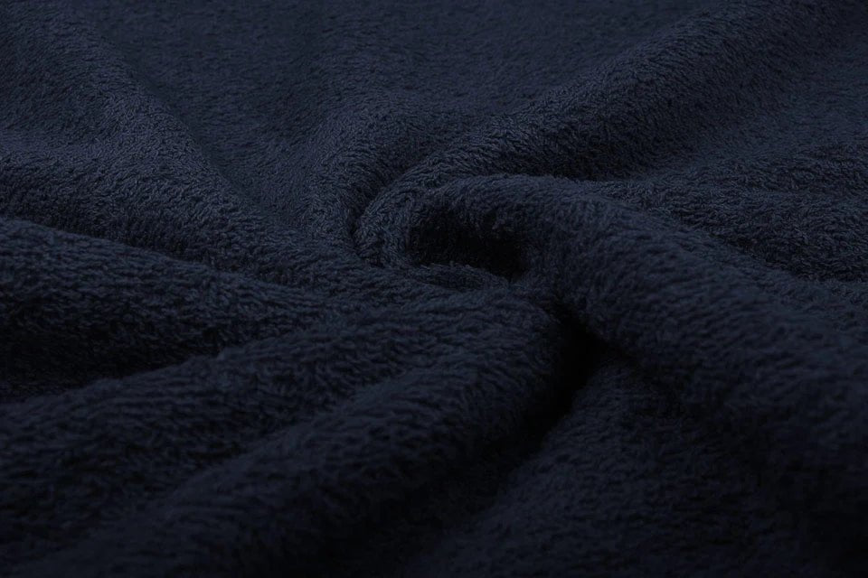 Tissu éponge - bleu foncé 350 g/m²
