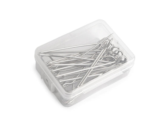 Image de longues épingles de 65 mm en acier inoxydable, lot de 30 – disponibles en ligne chez Šarlotes audumi