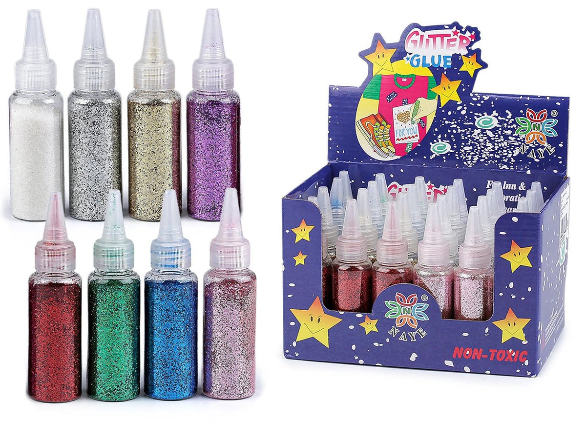 Image de paillettes avec applicateur 20 g – paillettes décoratives pour loisirs créatifs – disponible en ligne chez Šarlotes audumi