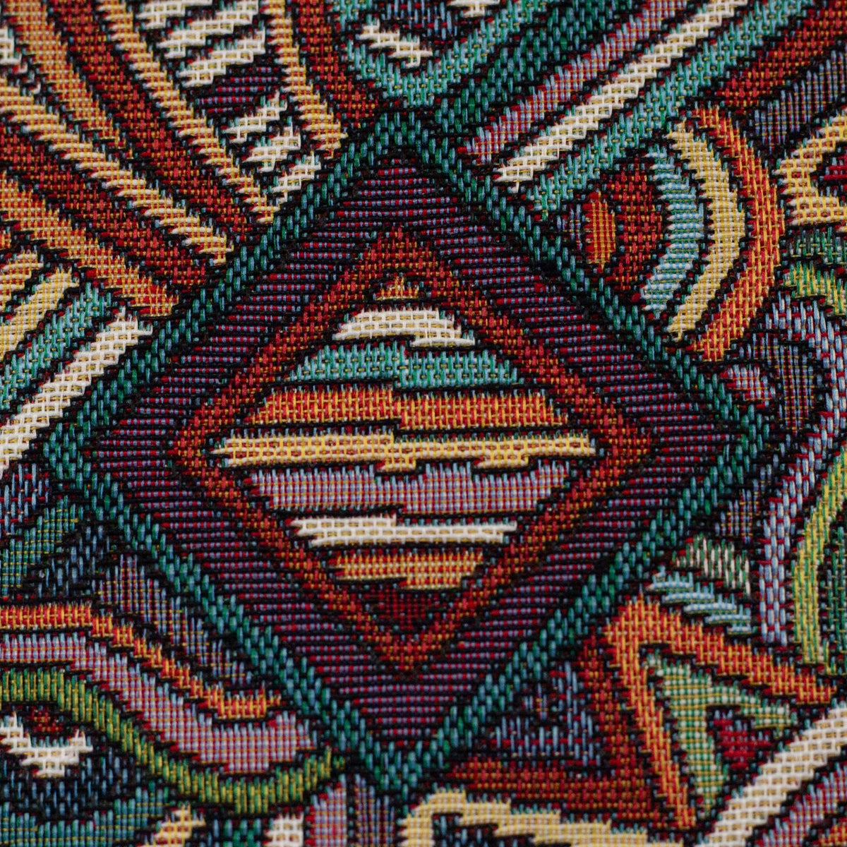 Image avec motif abstrait de tapisserie – disponible en ligne chez Les tissus de Charlotte