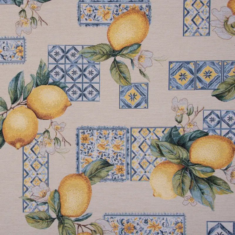 Image de tissu gobelin - citrons 350 g/m² – disponible chez Šarlotes audumi