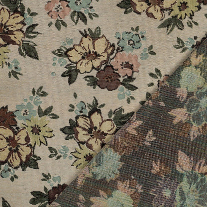 alt
Image with tapestry - flowers with gold accents on a light background 420 g/m² – available at Šarlotes audumi