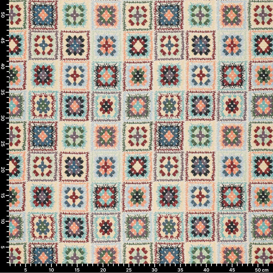 Image de tapisserie - carrés au crochet 300 g/m² – disponible chez Šarlotes audumi