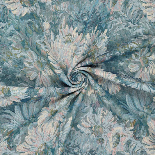 Tapisserie - fleurs de jardin bleues 260 g/m²