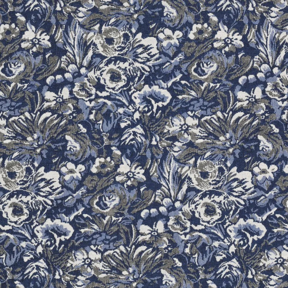 Image avec la tapisserie Iris bleus – disponible en ligne chez Šarlotes audumi