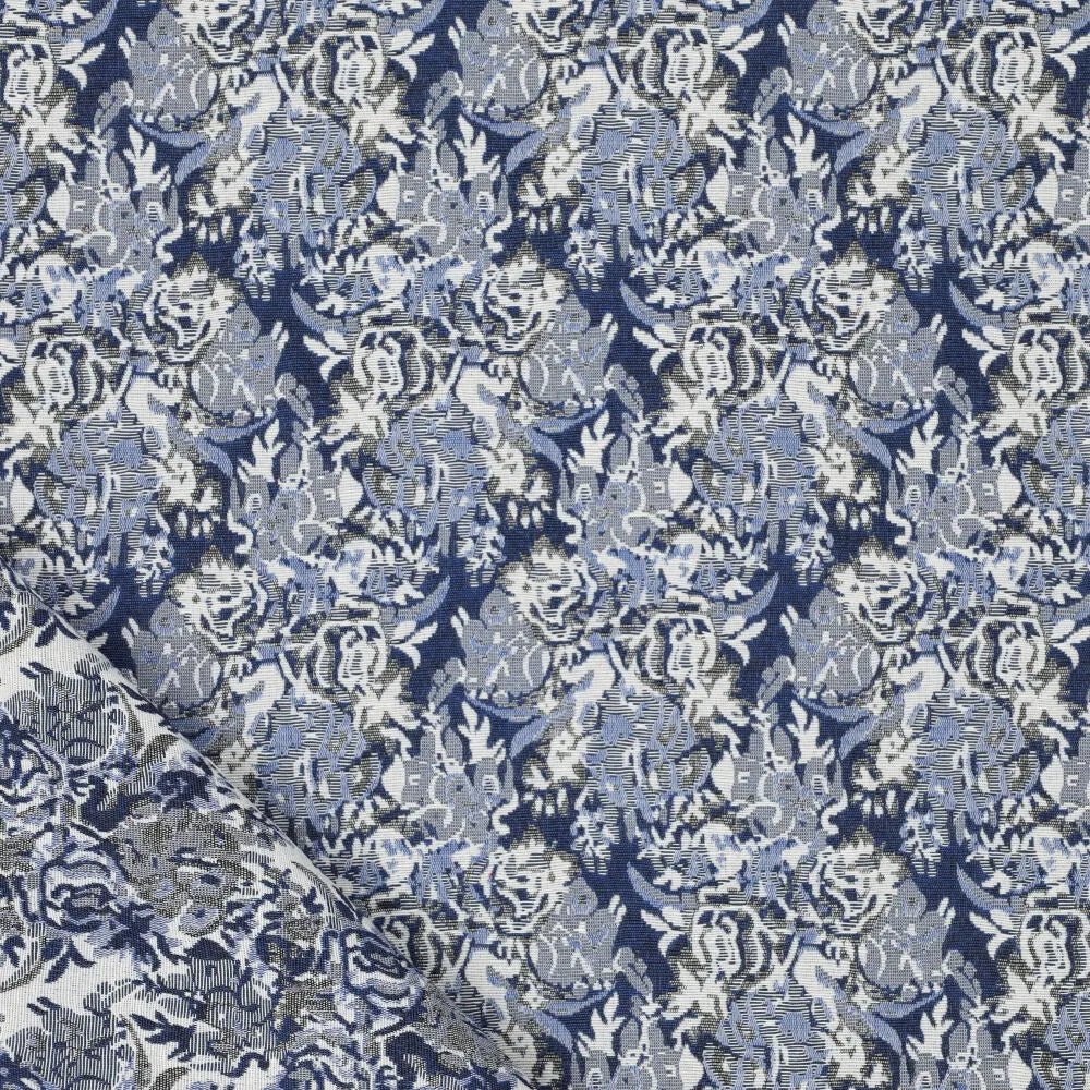 Image of tapestry - blue elegant pattern 260 g/m² – available at Šarlotes audumi