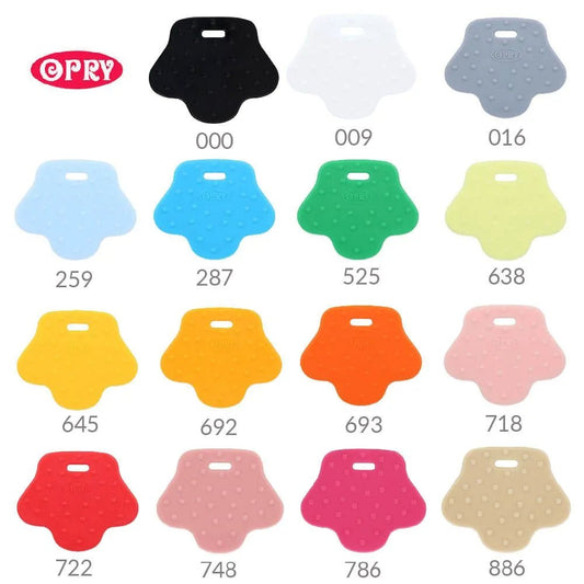 Anneau de dentition pour enfants Opry | Forme de petites pattes d’animaux | 68x57 mm