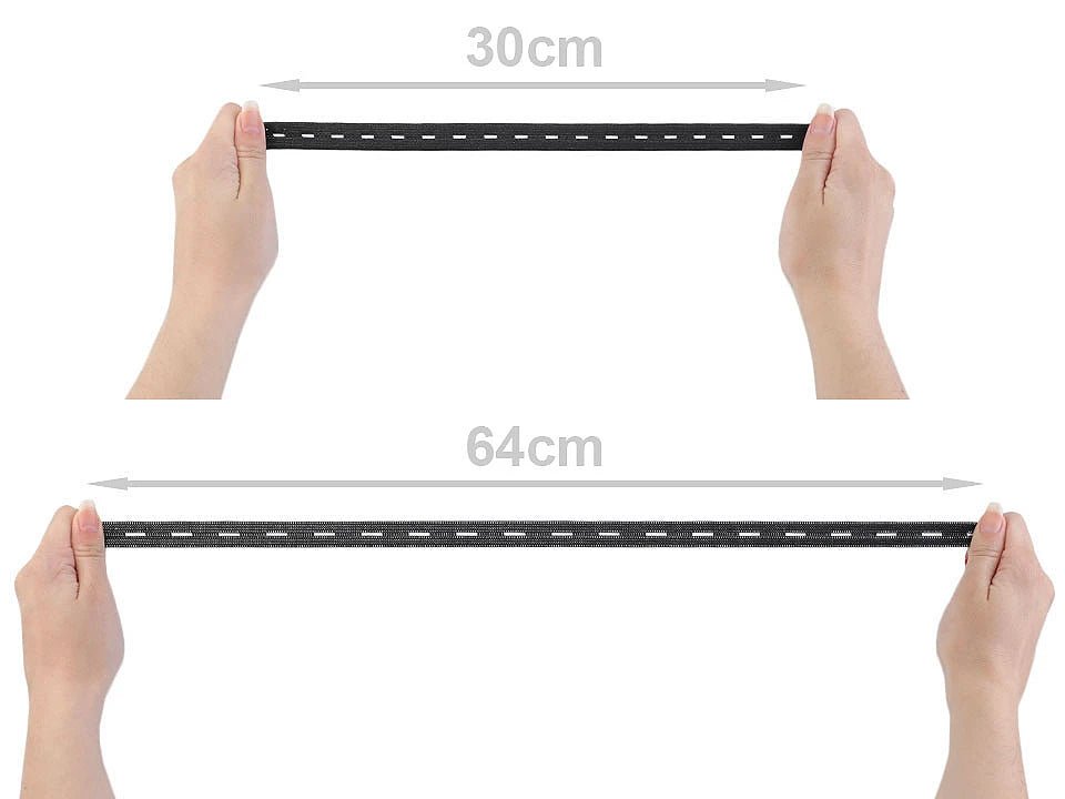 Buttonhole elastic - 1.7 cm - white