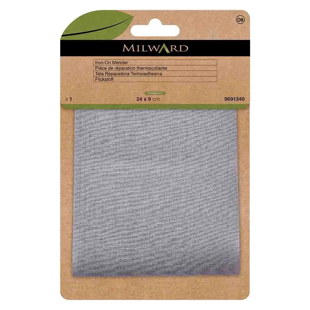 Patch thermocollant pour vêtements Milward 24x9cm - gris clair