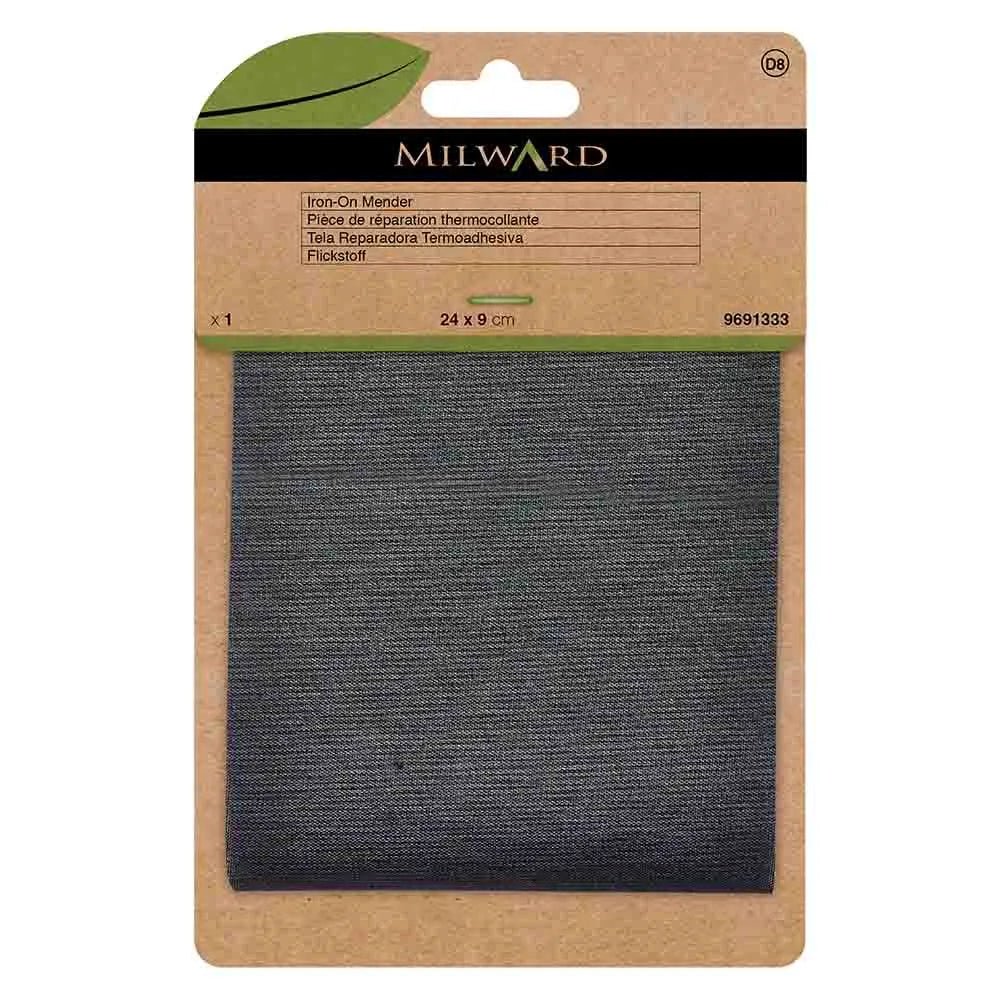 Patch thermocollant pour vêtements Milward 24x9cm - gris foncé