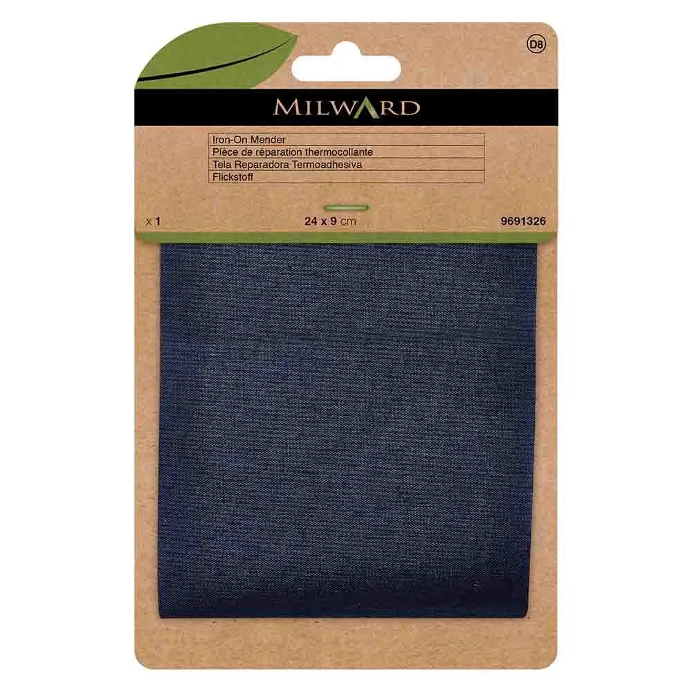 Iron-on clothing patch Milward 24x9cm - dark blue