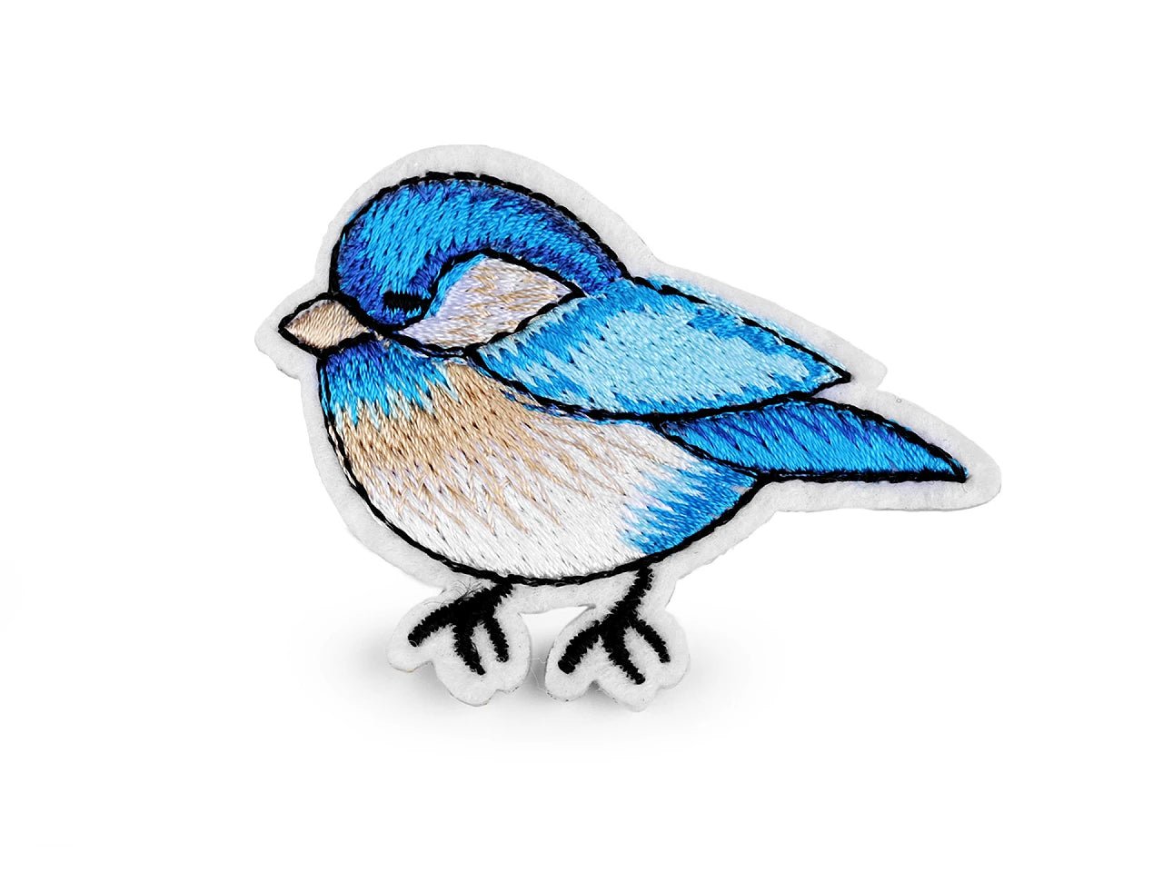 Attēls ar Ielāps uzgludināms putniņi | 4,5 x 6 cm |dažādi toņi – pieejams Šarlotes audumi