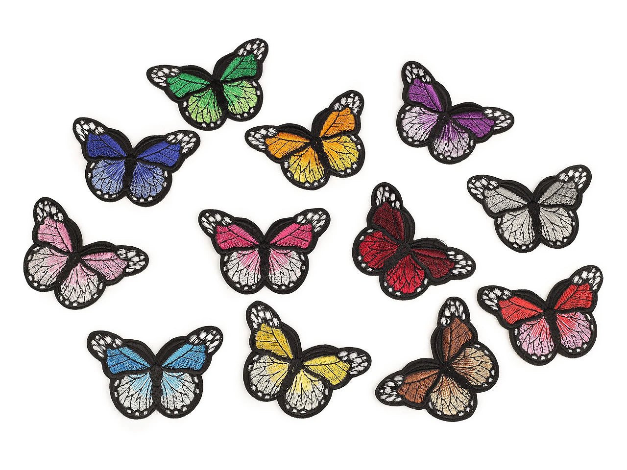Iron-on patch Butterfly | 4,8 × 7 cm | various shades