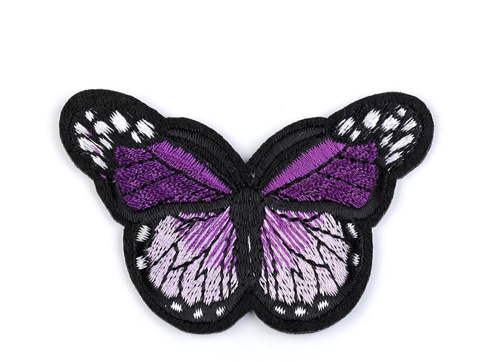 Iron-on patch Butterfly | 4,8 × 7 cm | various shades