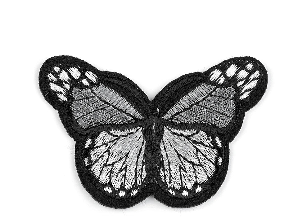 Iron-on patch Butterfly | 4,8 × 7 cm | various shades