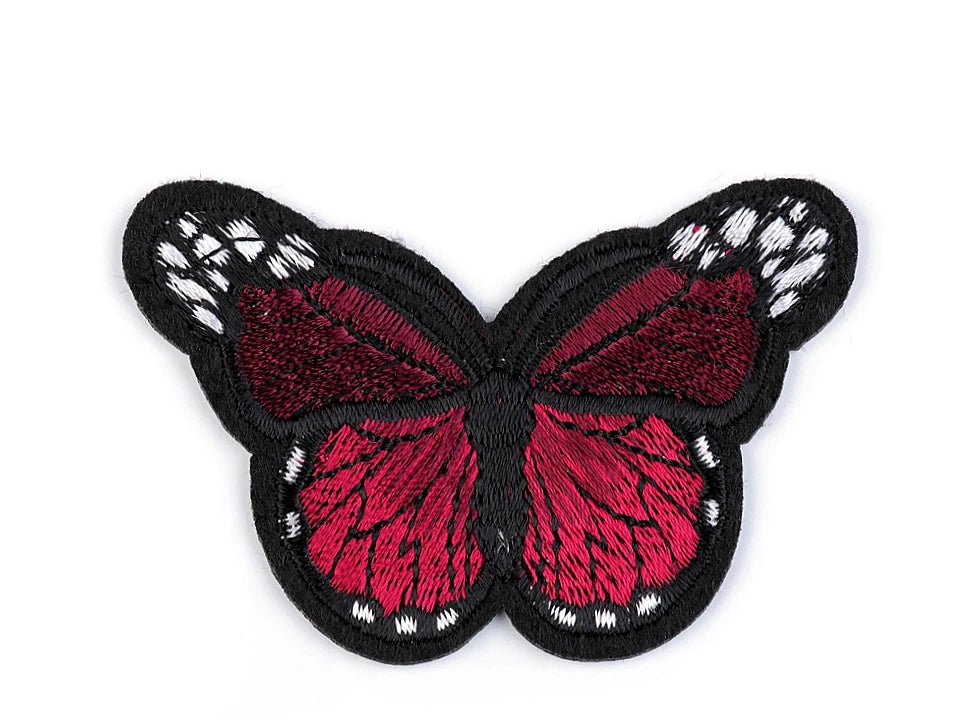 Image of iron-on butterfly patch | 4.8 × 7 cm | various shades – available at Šarlotes audumi