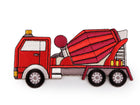 Roter Betonmischer