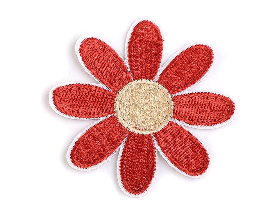 Iron-on patch Flower | 8.5 cm | assorted shades