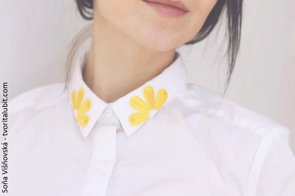 Iron-on patch Flower| 8,5 cm | various shades