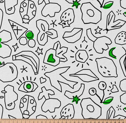 Popeline À COLORIER SOI-MÊME - fruit