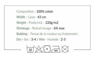 Tissu en toile – capsules de pavot