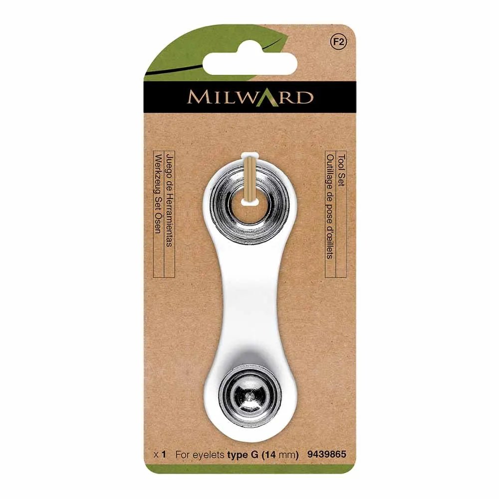 Outil Milward pour poser des œillets et anneaux, 14 mm