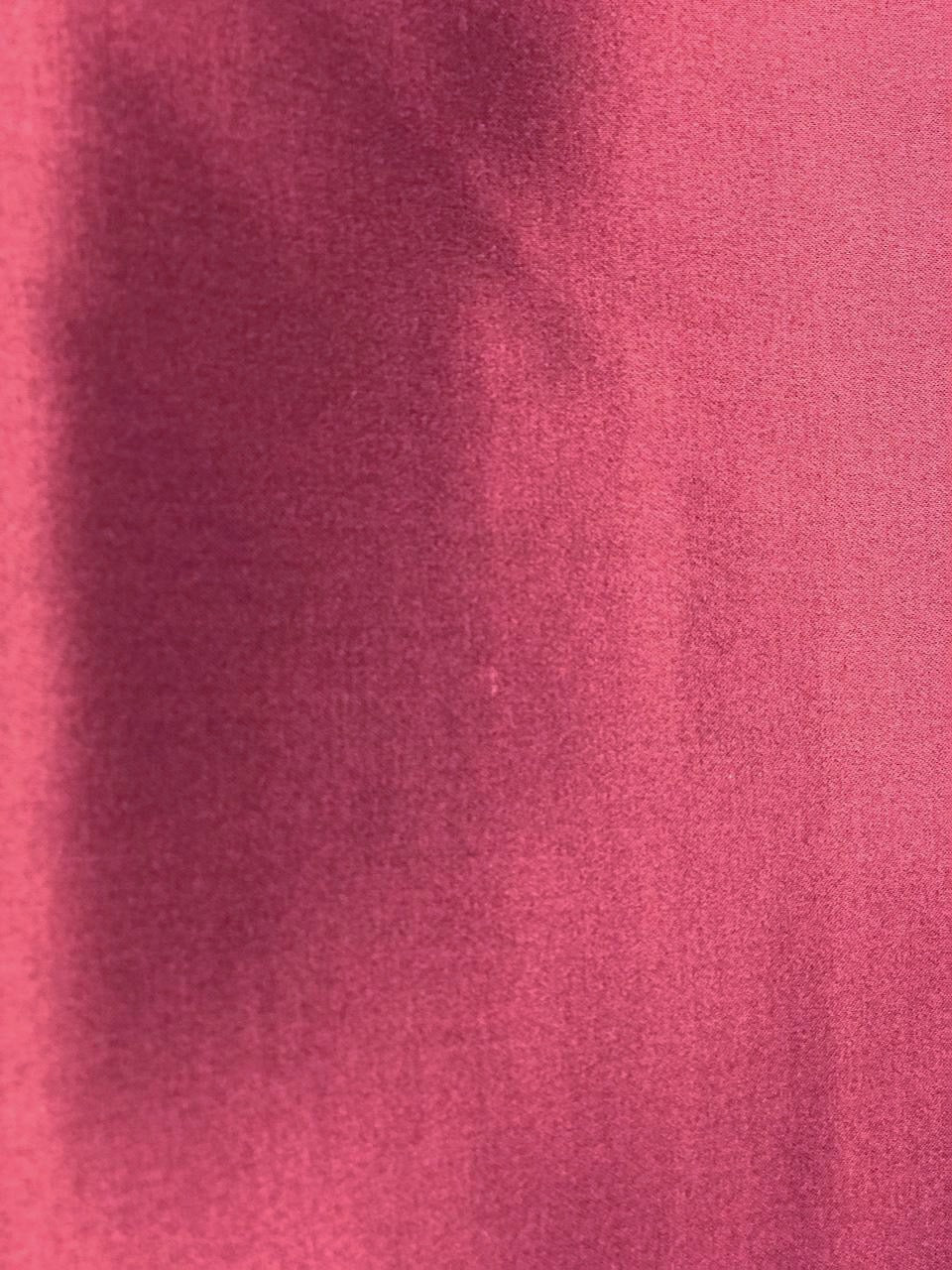 Image of Italian silk and cotton satin fabric in a dark purple shade – available online at Šarlotes audumi