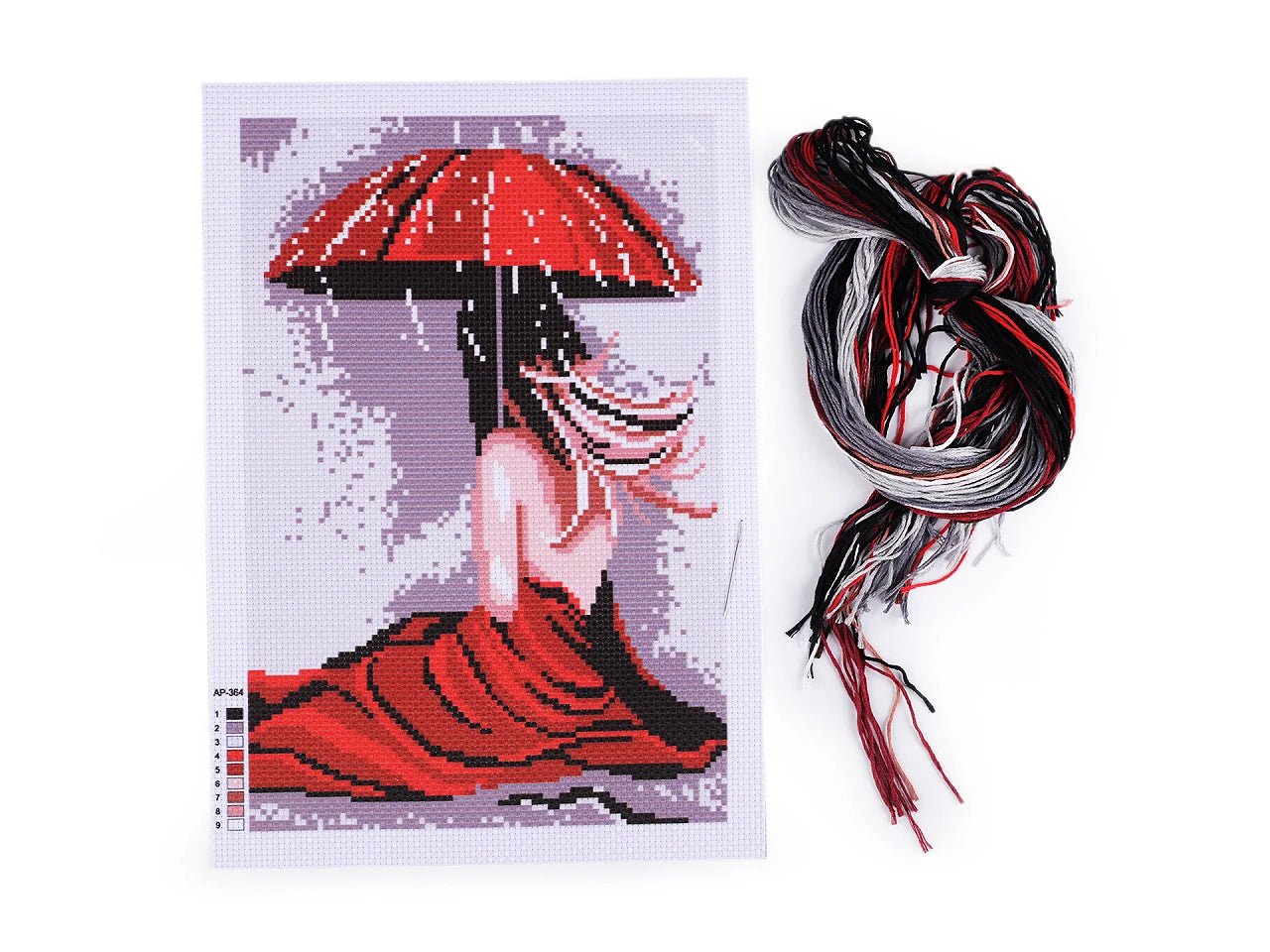 Attēls ar Izšūšanas komplekts (21 × 29,5 cm) – pieejams Šarlotes audumi