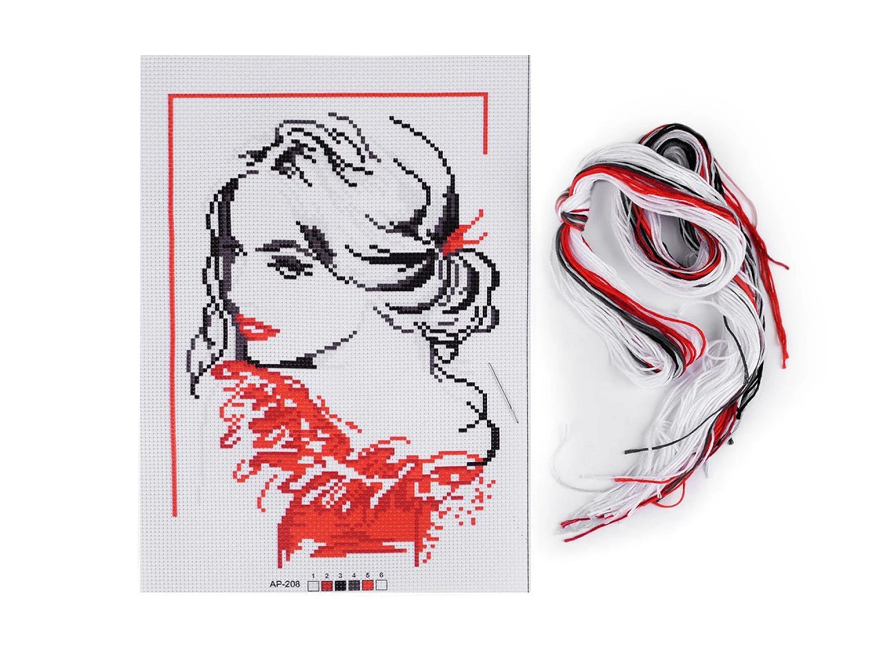 Attēls ar Izšūšanas komplekts (21 × 29,5 cm) – pieejams Šarlotes audumi