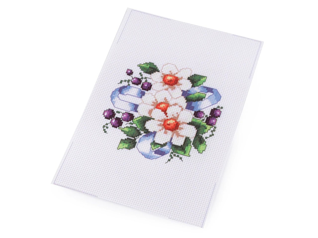 Image du kit de broderie au point de croix 14 × 20 cm – disponible chez Šarlotes audumi