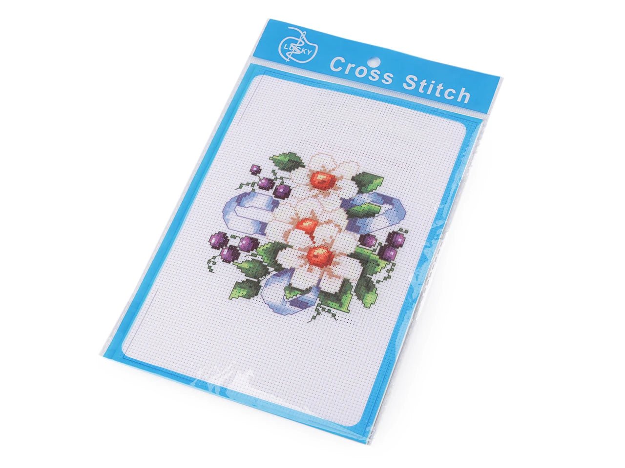 Image du kit de broderie au point de croix 14 × 20 cm – disponible chez Šarlotes audumi