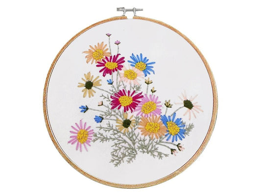 Image of embroidery kit - flowers – available at Charlotte Fabrics