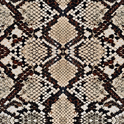 Baumwoll-Loopstrick in Schlangenlederoptik