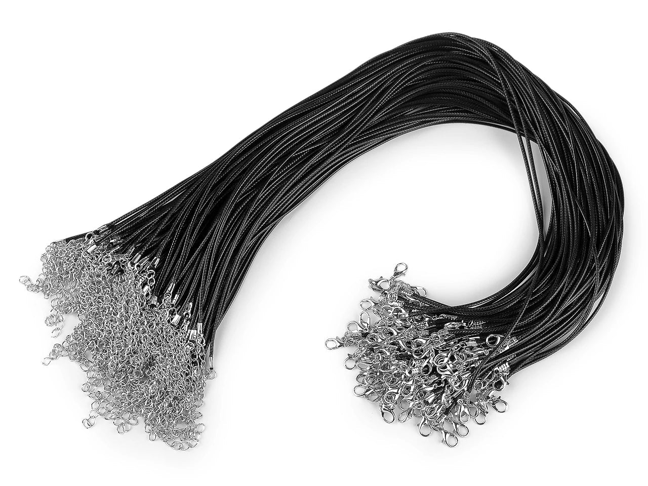 Image de cordon de collier avec mousqueton – base prête à l’emploi pour bijoux (45 cm) – disponible chez Šarlotes audumi