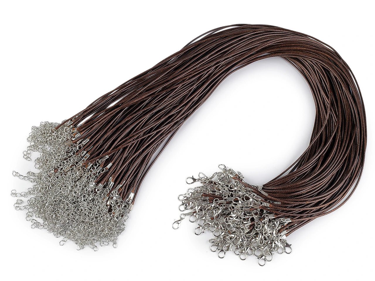 Image de cordon de collier avec mousqueton – base prête pour bijoux (45 cm) – disponible chez Šarlotes audumi