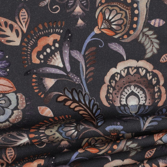 Canvas fabric - oriental pattern 225 g/m²