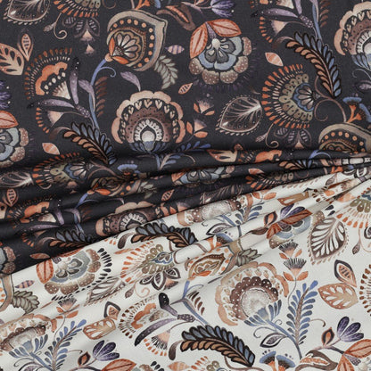 Tissu canvas - motif oriental 225 g/m²