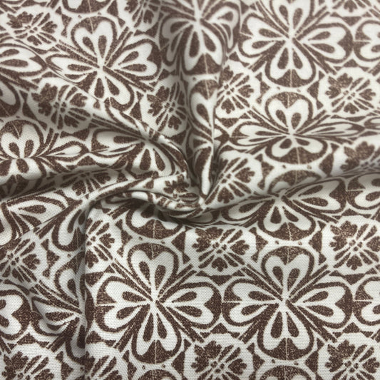canvas fabric-brown pattern 225 g/m²