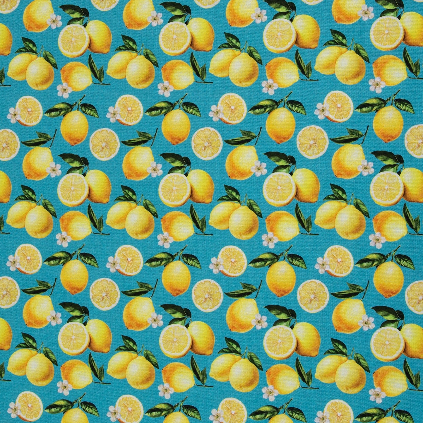 Image avec tissu en toile - citrons 200 g/m² – disponible chez Šarlotes audumi