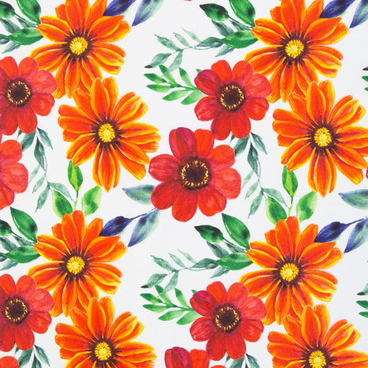 Canvas fabric - marigolds 210 g/m²