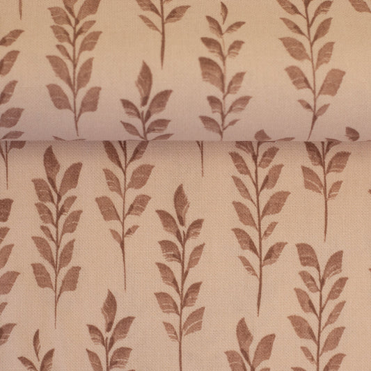 Toile à motifs de brindilles en bois 205 g/m² – disponible chez Šarlotes audumi